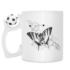 Кружка с футбольным мячиком