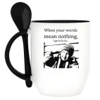 Кружка с ложкой