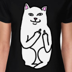 Кот показывающий фак
