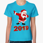 Классическая женская футболка Дэб Санта 2019