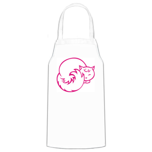 Фартук с принтом кошечка