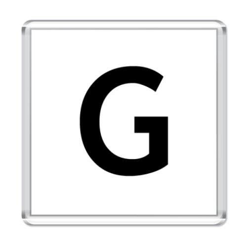 Магнит Буква G