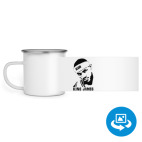 Кружка металлическая белая (круговая запечатка)