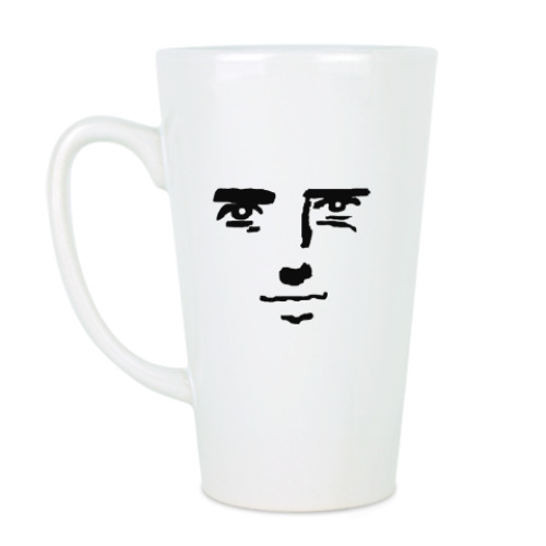 Чашка Латте с принтом наблюдатель