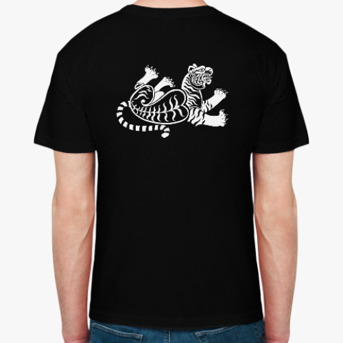 Футболка с принтом Скифский тигр