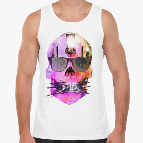 Майка с принтом Skull Insight (Glamour)