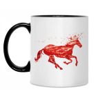 Кружка двухцветная