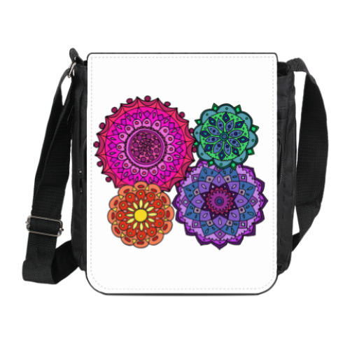 Сумка на плечо (мини-планшет) с принтом Радуга