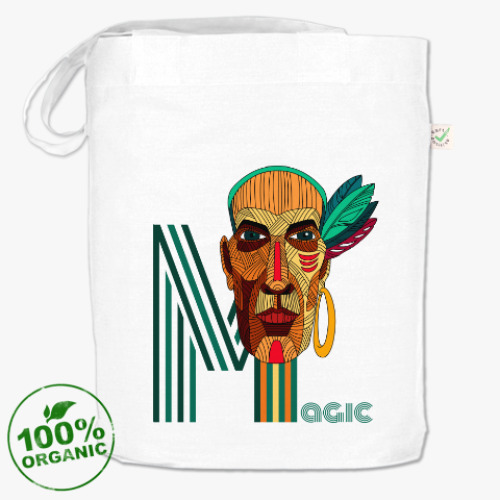 Сумка шоппер с принтом Индеец