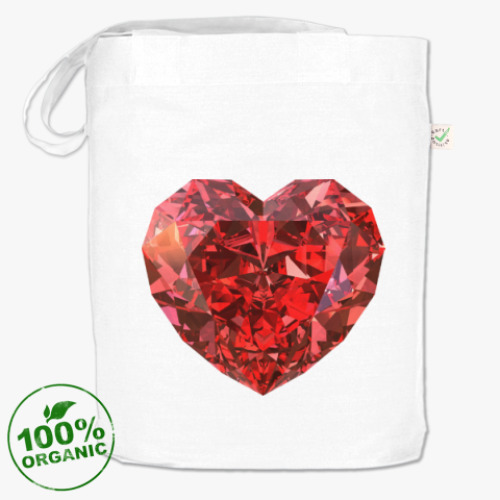 Сумка шоппер с принтом I love you - Любовь в сердце