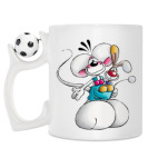 Кружка с футбольным мячиком