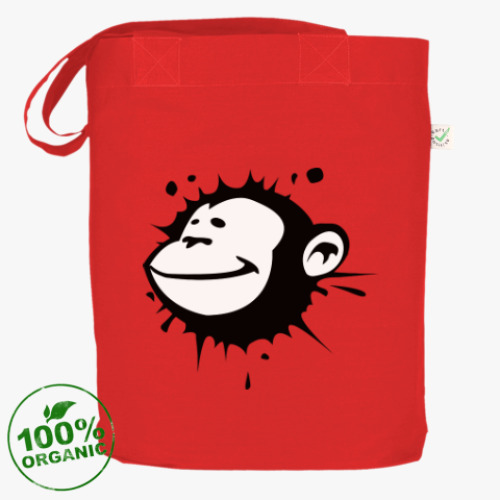 Сумка шоппер с принтом Monkey smile