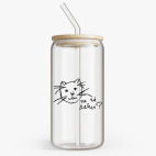 Банка с бамбуковой крышкой