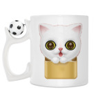 Кружка с футбольным мячиком