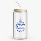 Банка с бамбуковой крышкой