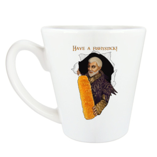 Чашка Латте с принтом Рыбные палочки Шеогората (Skyrim)