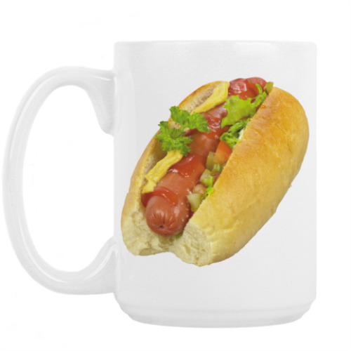 Кружка с принтом Хот-Дог