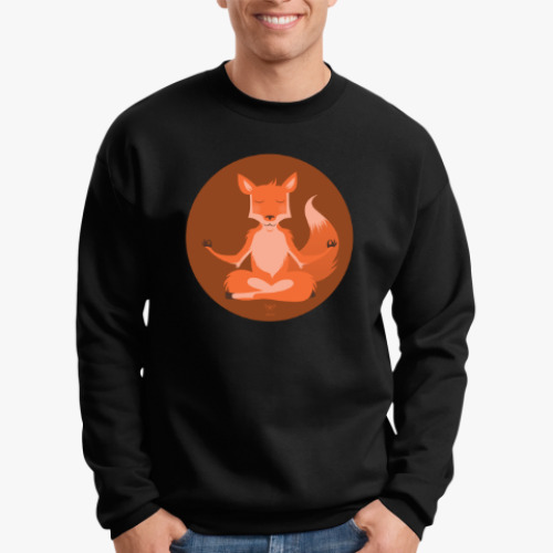 Свитшот с принтом  Animal Zen: F is for Fox