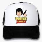 Кепка Trucker, черная Police story