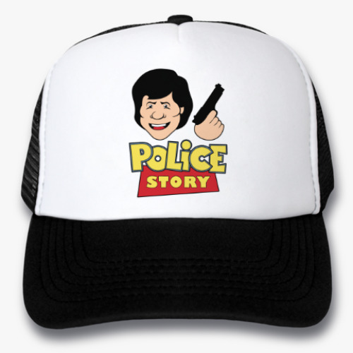 Кепка-тракер с принтом Police story