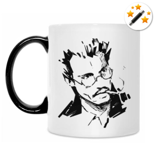 Кружка-хамелеон с принтом Джонни Депп