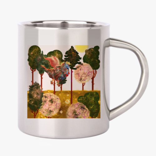 Кружка металлическая Серия Лес. Дракончик, Летучий Мыш