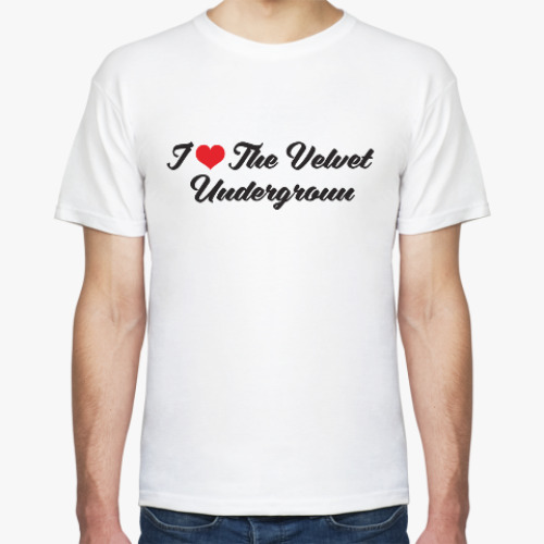 Футболка с принтом I love The Velvet Underground