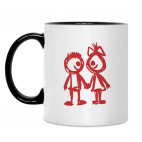 Кружка двухцветная