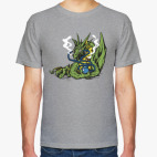 Классическая футболка Smoking Dragon