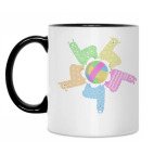 Кружка двухцветная