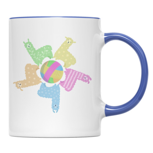 Кружка с принтом Ламы