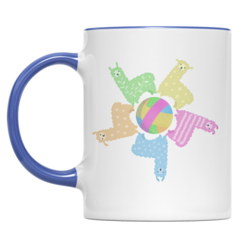 Кружка с принтом Ламы