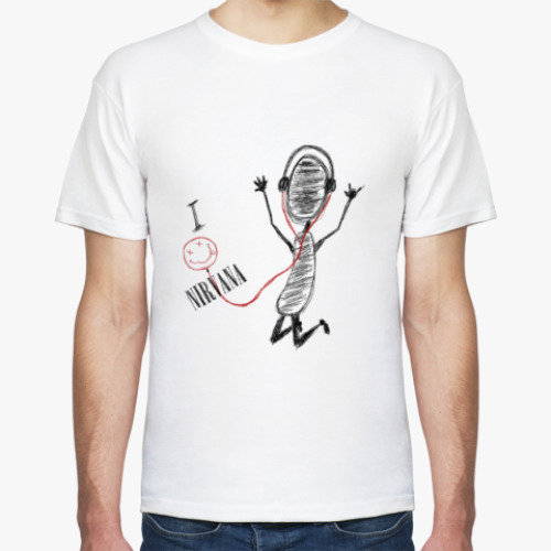 Футболка с принтом I Love Nirvana