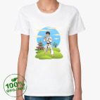 Женская футболка органик