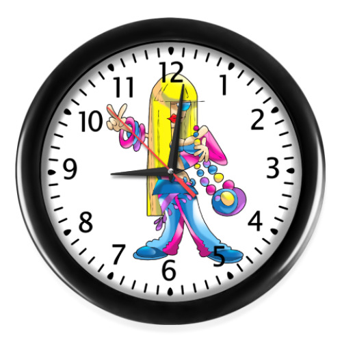 Настенные часы с принтом МОДНИЦА