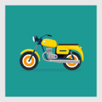 Ретро мотоцикл