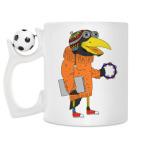 Кружка с футбольным мячиком
