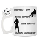 Кружка с футбольным мячиком