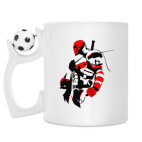 Кружка с футбольным мячиком