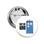 Значок 37 мм Doctor Who Tardis