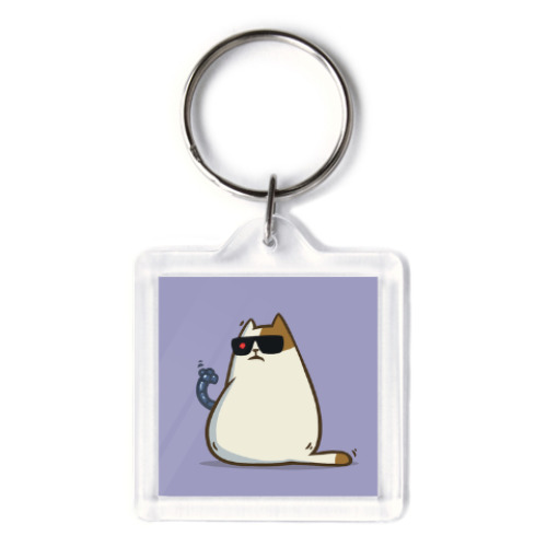 Брелок с принтом Пятничный Котик №11