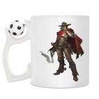 Кружка с футбольным мячиком