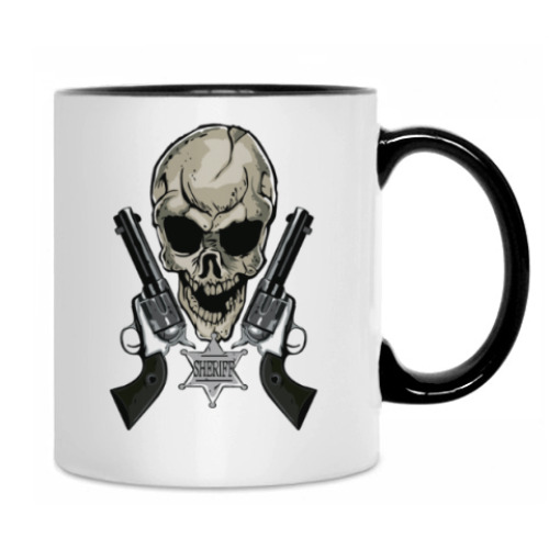 Кружка с принтом шериф