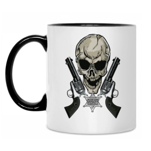 Кружка с принтом шериф