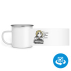 Кружка металлическая белая (круговая запечатка)