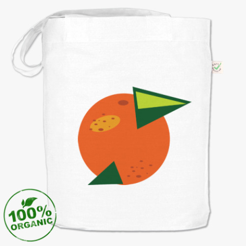 Сумка шоппер с принтом апельсин