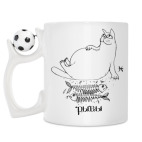 Кружка с футбольным мячиком