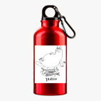 Металлическая бутылка 400 мл UV-DTF