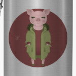 Animal Fashion: P is for Pig in parka