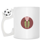 Кружка с футбольным мячиком